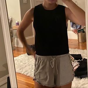 Black high neck zara tank